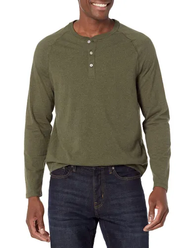 Amazon Essentials Men's Regular-Fit Long-Sleeved Henley