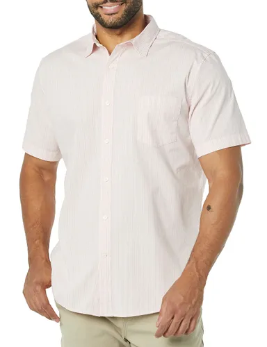 Amazon Essentials Men's Short-Sleeve Stretch Poplin Shirt