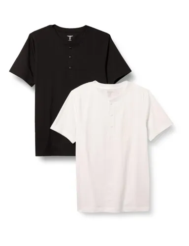 Amazon Essentials Men's Slim-fit Short-Sleeved Jersey Henley