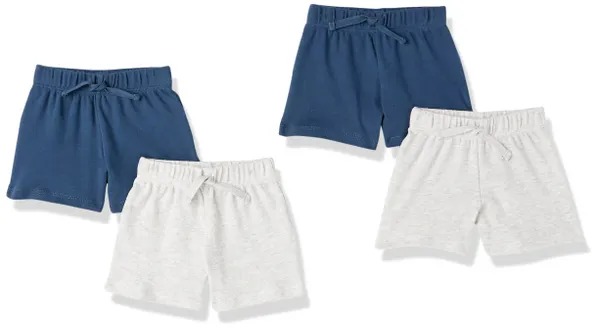Amazon Essentials Unisex Babies' Cotton Pull-On Shorts