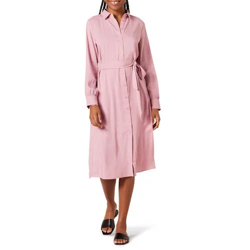 Amazon Essentials Women's Georgette Long-Sleeved Midi