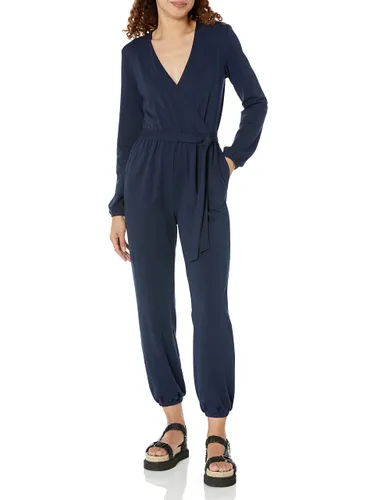 Amazon Essentials Women's Knit Surplice Jumpsuit (Available