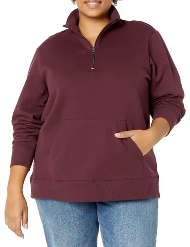 Amazon Essentials Women's Long-Sleeved Fleece Quarter-Zip