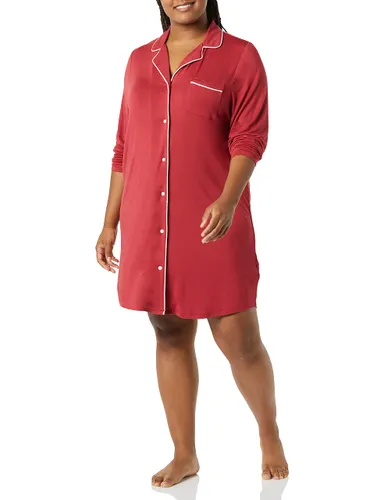 Amazon Essentials Women's Piped Nighty (Available in Plus