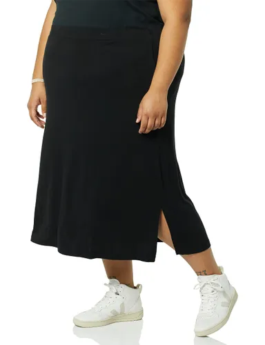 Amazon Essentials Women's Pull-on Knit Midi Skirt