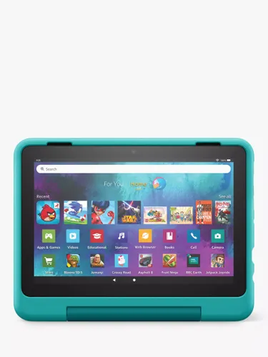 Amazon Fire HD 8 Tablet Kids Pro Edition (12th Generation, 2022) with Kid-Friendly Case, Hexa-core, Fire OS, Wi-Fi, 32GB, 8 - Teal - Unisex