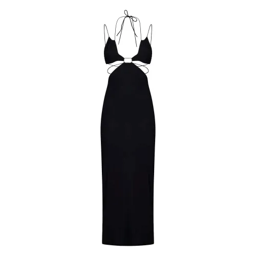 Amazuin , Women's Clothing Dress Black Ss24 ,Black female, Sizes: ONE