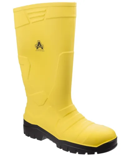 Amblers Childrens Unisex AS1007 Full Safety Wellington - Yellow