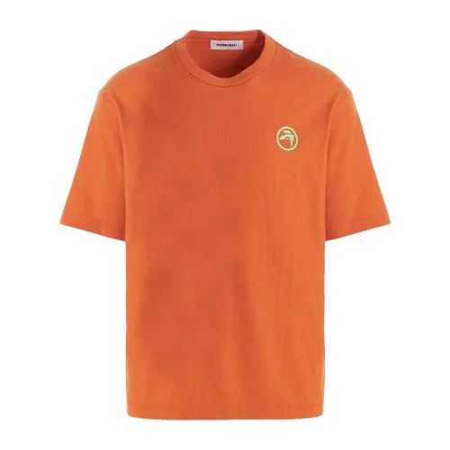 Ambush , Bmaa066S23Jer001 Short Sleeve T-Shirt ,Orange male, Sizes: