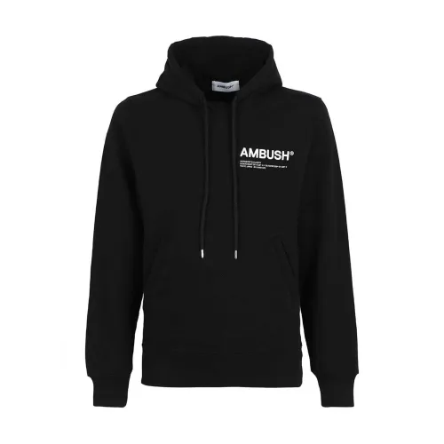 Ambush , Cotton Logo Sweatshirt ,Black male, Sizes:
