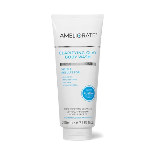 AMELIORATE Clarifying Clay Body Wash 200ml l Suitable for KP