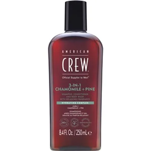 American Crew 3-in-1 Chamomile + Pine Shampoo, Conditioner and Body Wash Male 250 ml