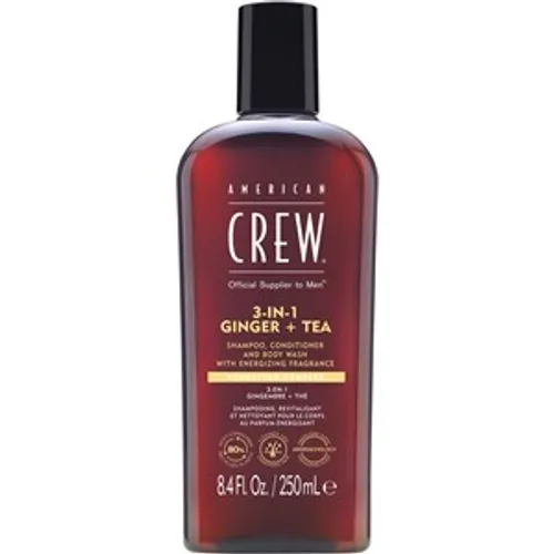 American Crew 3-in-1 Ginger + Tea Shampoo, Conditioner and Body Wash Male 450 ml