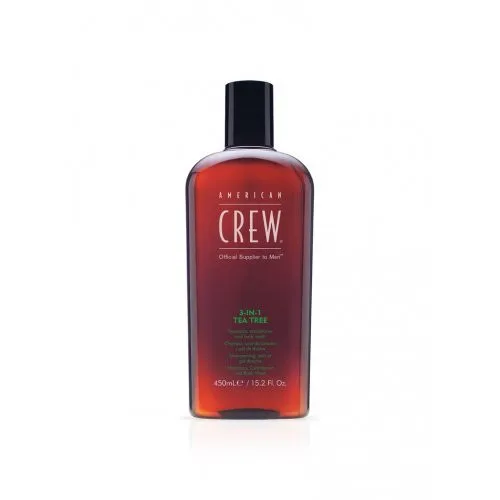 American Crew 3in1 Tea-Tree Shampoo, Conditioner And Body Wash 450ml