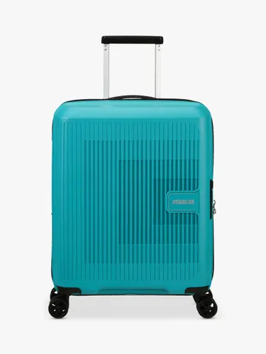 American Tourister Aerostep 4-Wheel 55cm Expandable Cabin Case - Turquoise Tonic - Unisex
