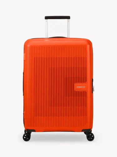 American Tourister Aerostep 4-Wheel 67cm Expandable Medium Suitcase - Bright Orange - Unisex