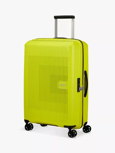 American Tourister Aerostep 4-Wheel 67cm Expandable Medium Suitcase - Light Lime - Unisex