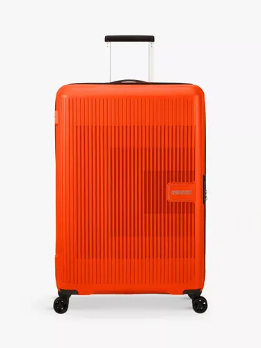 American Tourister Aerostep 4-Wheel 77cm Expandable Large Suitcase - Bright Orange - Unisex