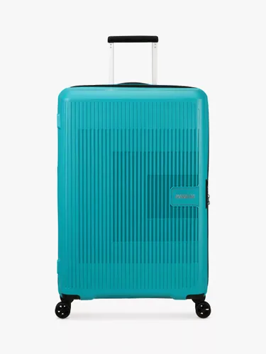 American Tourister Aerostep 4-Wheel 77cm Expandable Large Suitcase - Turquoise Tonic - Unisex
