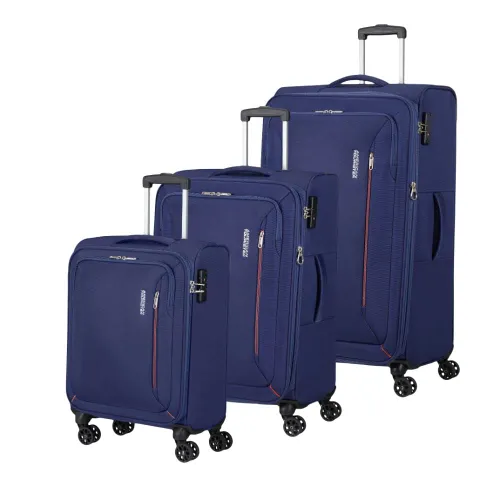 American Tourister Hyperspeed Combat Navy 3-Piece Suitcase