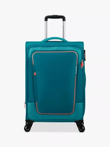 American Tourister Pulsonic 4-Wheel 68cm Expandable Medium Suitcase - Stone Teal - Unisex