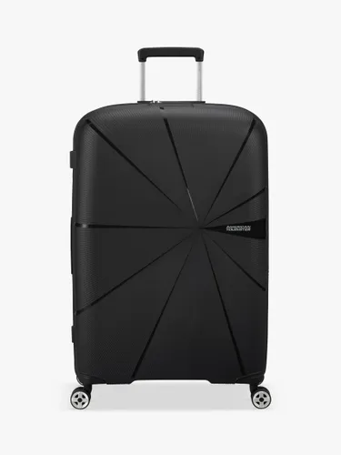 American Tourister Starvibe 77cm Expandable 4-Wheel Large Suitcase - Black - Unisex