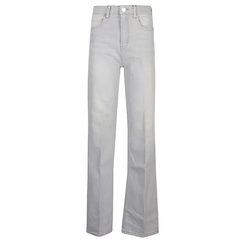 Ami Paris , Grey Denim Jeans with Zipper Closure ,Gray female, Sizes: