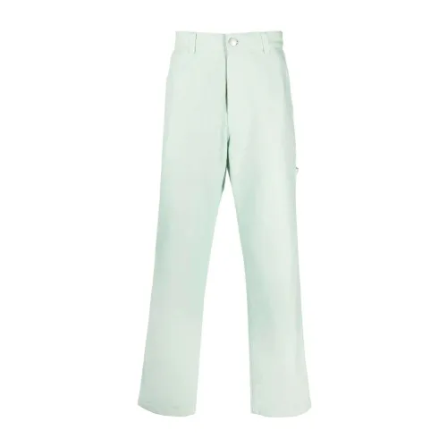 Ami Paris , Relaxed Mint Worker Trousers ,Green male, Sizes: