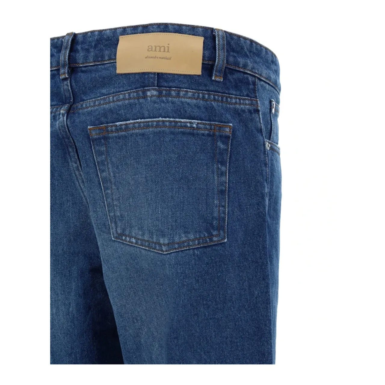 Ami Paris , Straight Jeans ,Blue male, Sizes: