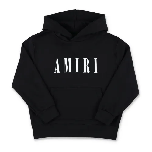 Amiri , Black Knitwear Hoodie for Boys ,Black male, Sizes: