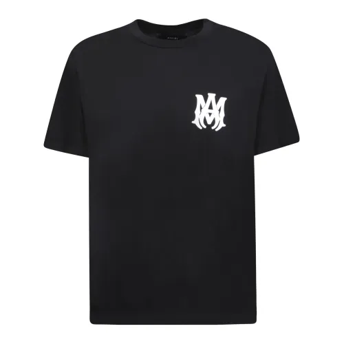 Amiri , Black Logo Print T-Shirt ,Black male, Sizes: