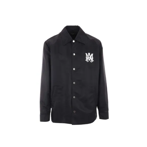 Amiri , Black Nylon MA Print Jacket ,Black male, Sizes: