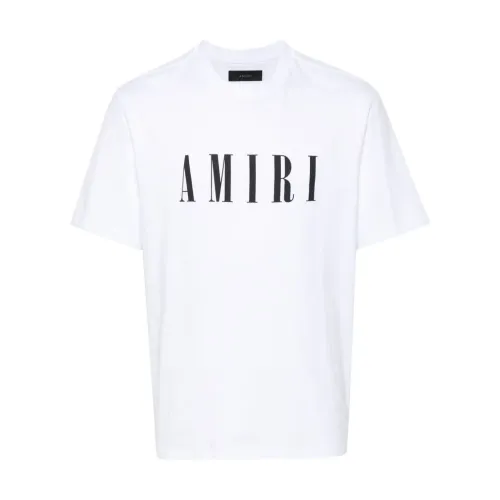 Amiri , Core Logo White T-shirts and Polos ,White male, Sizes: