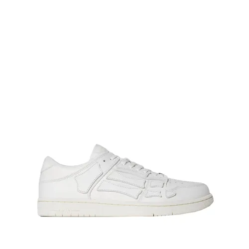 Amiri , Hand-painted Leather Sneakers ,White male, Sizes: