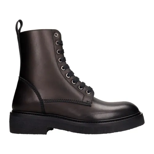 Amiri , Leather Boots for Men ,Black male, Sizes: