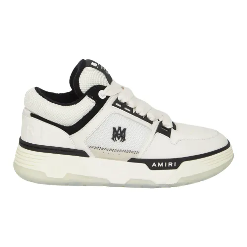 Amiri , White Leather and Mesh Ma-1 Sneakers ,White male, Sizes: