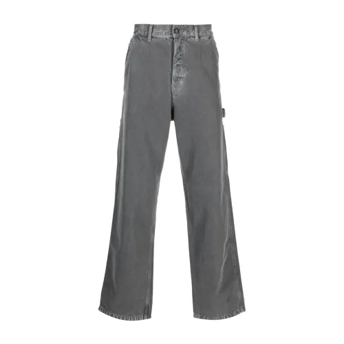 Amish , Amish Jeans Grey ,Gray male, Sizes: