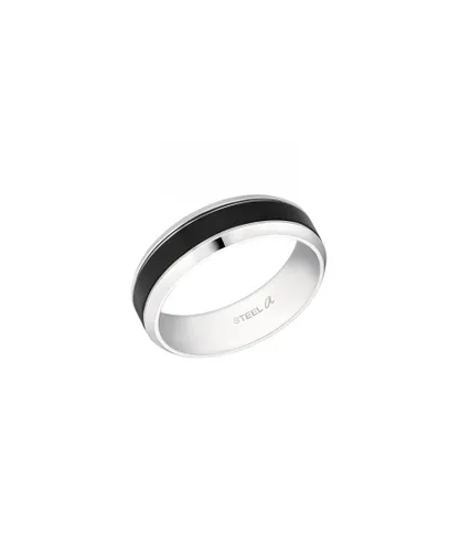 Amor Mens ring for men, stainless steel - Silver Stainless Steel (archived) - Size Q