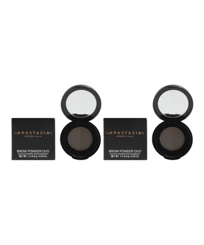 Anastasia Beverly Hills Womens Brow Powder Duo 1.6g - Ash Brown x 2 - One Size