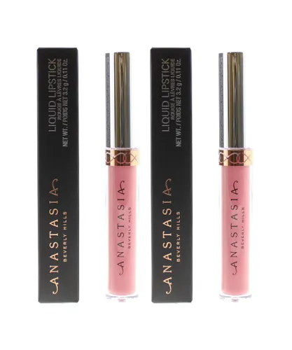 Anastasia Beverly Hills Womens Liquid Lipstick 3.2g - Dusty Rose x 2 - One Size