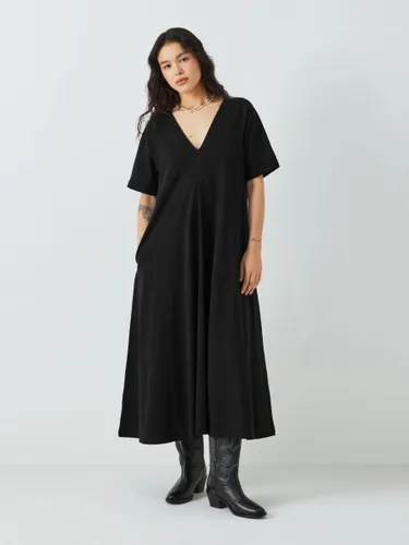 AND/OR Alex Pleat Midi Dress, Black - Black - Female