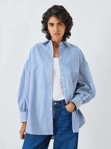 AND/OR Briar Long Sleeved Stripe Shirt, Blue - Blue - Female