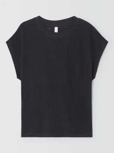 AND/OR Della Linen T-Shirt - Charcoal - Female