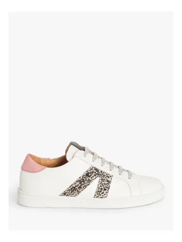 AND/OR Elenor Leather Colour Block Trainers - Optic Scout White - Female