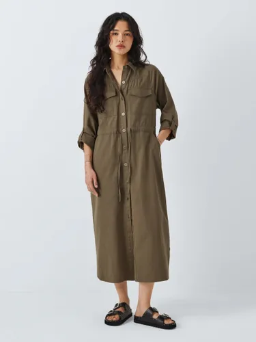AND/OR Jucinda Utility Shirt Dress, Khaki - Khaki - Female
