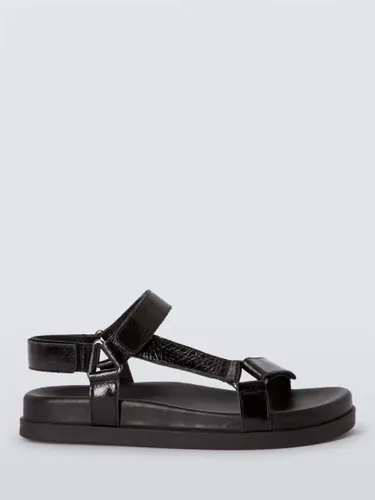 AND/OR Leap Leather Footbed Sandals - Black - Female