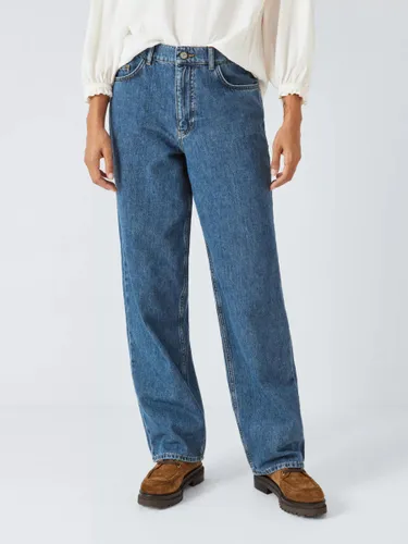 AND/OR Long Beach Baggy Jeans - Mid Blue Wash - Female