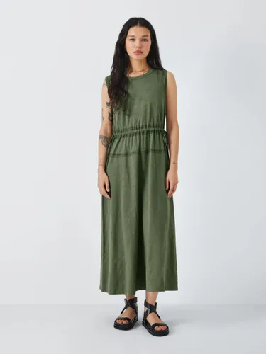AND/OR Stella Embroidered Jersey Dress - Khaki - Female