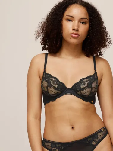 AND/OR Wren Non Padded Balcony Bra, B-DD Cup Sizes - Black - Female