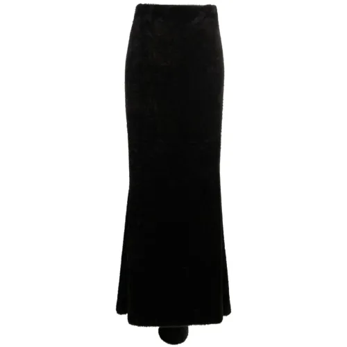 Andamane , Black Mermaid Maxi Skirt ,Black female, Sizes: